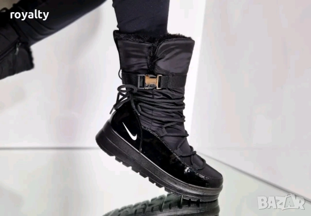 Nike Дамски Черни Зимни Апрески с Вата Найк , снимка 4 - Дамски апрески - 52932862