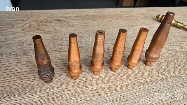 Комплект 6 бр. оригинални дюзи Victor 1-101 за рязане (Ацетилен), снимка 2 - Други инструменти - 53910517