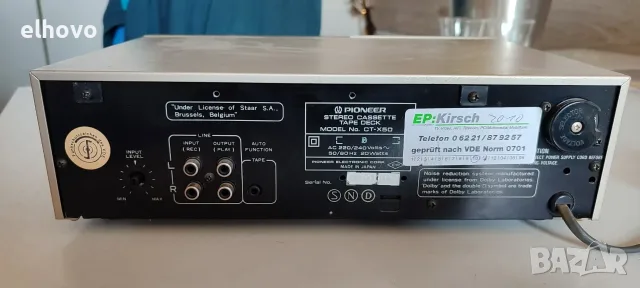 Дек Pioneer CT-X50, снимка 7 - Декове - 55799908