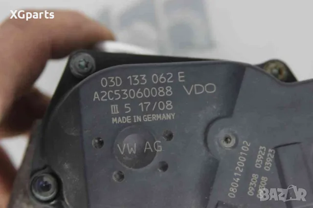 Дроселова клапа за Volkswagen Polo IV facelift 1.2i 60 к.с. (2005-2009) 03D133062E, снимка 3 - Части - 47859110