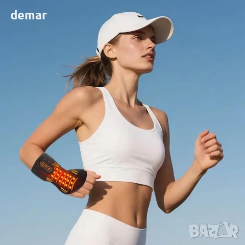 Безжичен масажор за китки с топлина и компресия за облекчаване на болката, 3000mAh, снимка 9 - Масажори - 54025210