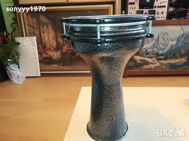 тарамбука 30см сива перла-металик 2403231037, снимка 5 - Ударни инструменти - 40117748