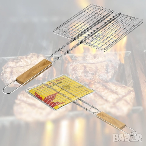 Скара за барбекю за бургери 22.5x20x52см, снимка 3 - Други - 52137852