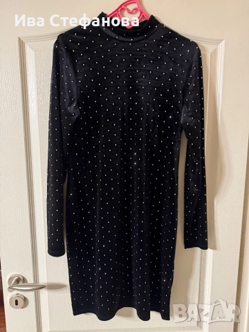  Нова разкошна парти бляскава коктейлна официална черна кадифе кадифена рокля ., снимка 5 - Рокли - 40746605