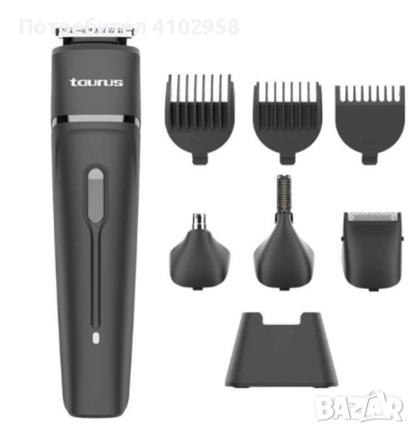 Тример Taurus Hipnos Complet – 7 в 1, 90 мин. автономия, Wet&Dry, батерия и пълен комплект аксесоари, снимка 2 - Фризьорски принадлежности - 53002199