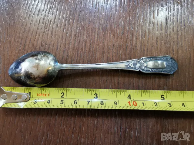 комплект стари сребърни лъжички, снимка 5 - Антикварни и старинни предмети - 49250180