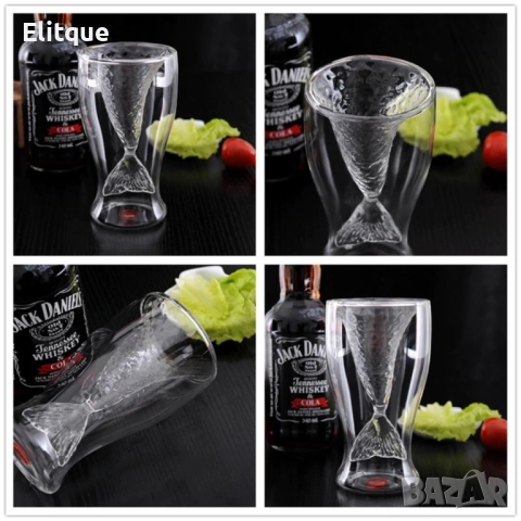 Модерна чаша русалка от боросиликатно стъкло WSKB3, снимка 5 - Други стоки за дома - 52816400