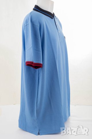 Синя мъжка блуза от памук с яка Sir Raymond Tailor - 3XL, снимка 3 - Блузи - 42822270