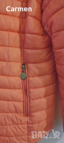 Дамско шушляково яке - цвят сьомга, снимка 3 - Якета - 52429091