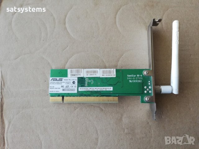 Asus WL-138G V2 R3.00 PCI WLAN Card, снимка 7 - Мрежови адаптери - 37035492