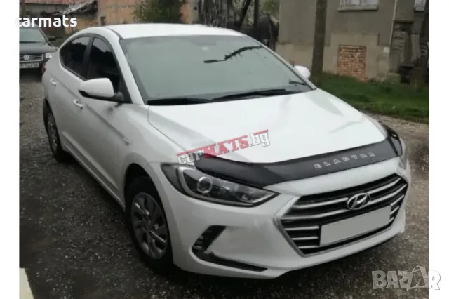 Дефлектор за преден капак Vip Tuning за Hyundai Elantra (2016-2020) - дълъг