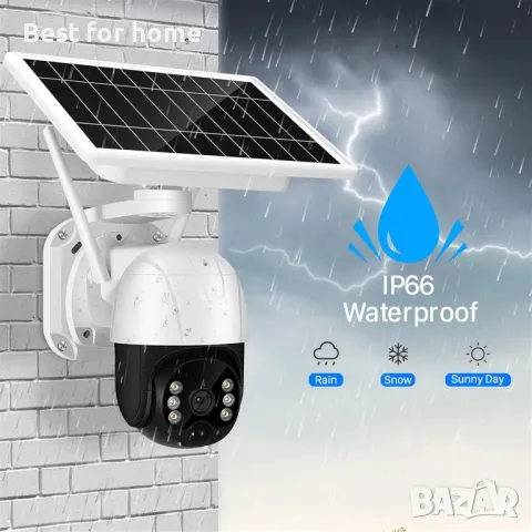 Безжична акумулаторна соларна камера SZSINOCAM WiFi 3MP , снимка 5 - HD камери - 47996893