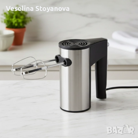 Кухненски миксер SERANOVA Home – Метални бъркалки, лек и мощен, снимка 2 - Миксери - 52705207