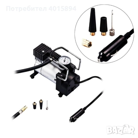 Компресор за въздух с метален корпус и 150 вата мощност, 1 цол/ 2 цола, снимка 3 - Компресори - 50706889