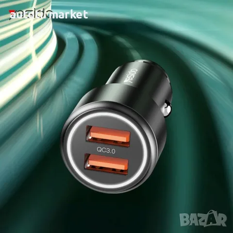 Универсално USB зарядно за кола с два порта – T20, снимка 2 - Аксесоари и консумативи - 56054141