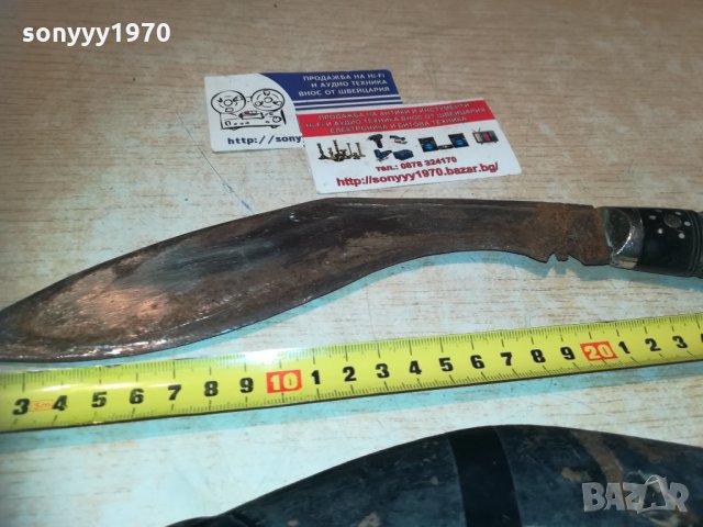 КУКРИ-СТАР КРИВ РЕТРО НОЖ С НОЖНИЦА, снимка 3 - Колекции - 30311835