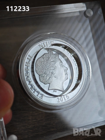 Сребърна монета PROOF с оцветяване „Година на козата” 2015, снимка 3 - Нумизматика и бонистика - 52817570