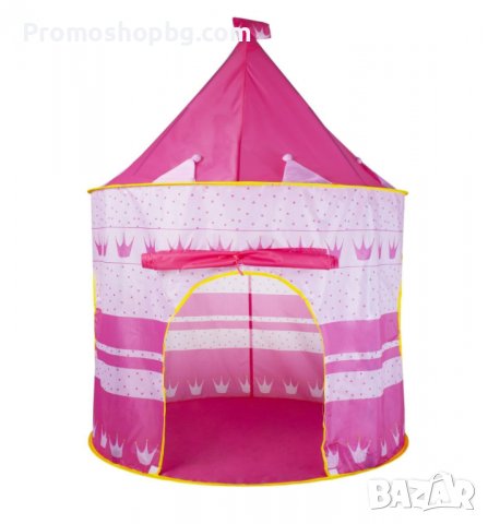 Детска палатка за игра + чанта за съхранение, Розова, Синя, 135х105 см