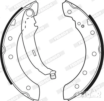 FERODO FSB519 ЧЕЛЮСТИ ЗАДНИ BMW CITROEN DACIA PEUGEOT RENAULT VOLVO 1968-2024  4241.J1  7701206962