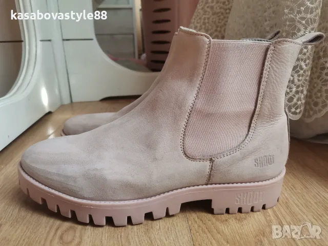 Дамски боти Shoot 37 н. Естествена кожа , снимка 2 - Дамски боти - 56530589