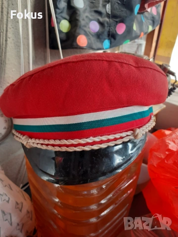 Стара студентска, ученическа фуражка, шапка етикет - Соц., снимка 7 - Антикварни и старинни предмети - 53270827