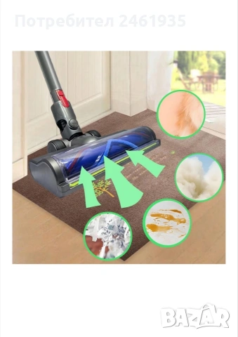 Накрайник за прахосмукачка Dyson с LED осветление, снимка 3 - Прахосмукачки - 54327441