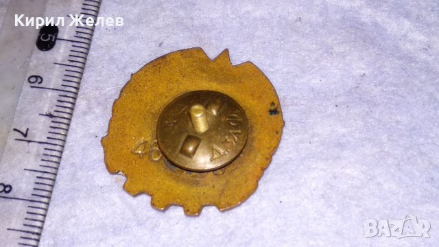 ГТО Стара ЕМАЙЛИРАНА БРОНЗОВА СОЦ НРБ ЗНАЧКА на ВИНТ ДИП КОМУНА СЕРИЕН НОМЕР РЯДКА 33498, снимка 2 - Колекции - 38970177