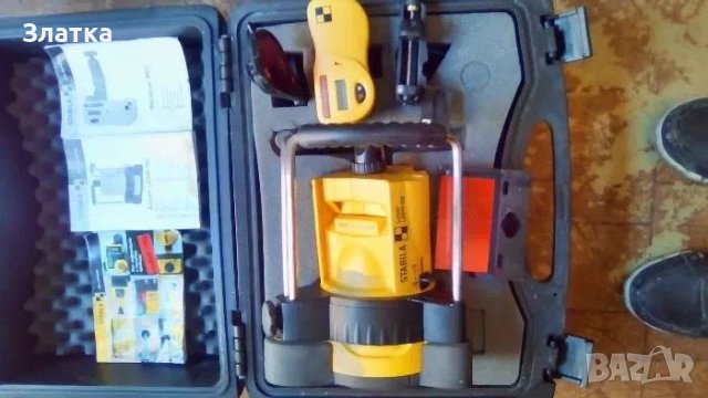 Нивелир Стабила Лазерен ротационен нивелир Stabila LAPR 100 с тринога Професионален,на половин цена!, снимка 6 - Други машини и части - 45178062