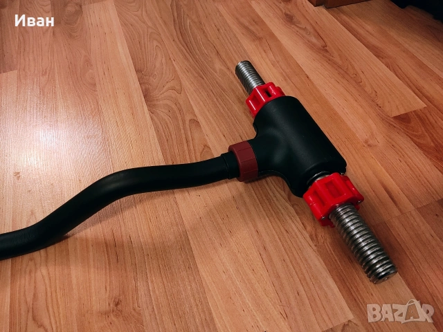 EZ / извит лост - Адаптер / ръкохватка за дъмбели, снимка 4 - Фитнес уреди - 53135591