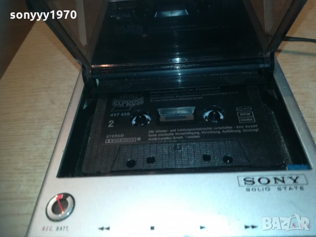 SONY TC-100A MADE IN JAPAN-Zürich/SWISS 0103211953, снимка 4 - Радиокасетофони, транзистори - 32004208
