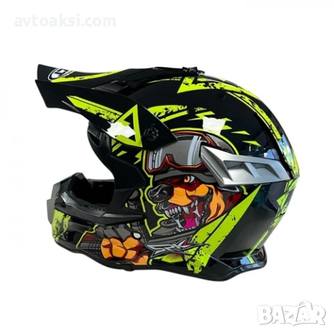 Каска Крос Мотор/Скутер/Бъги/Вело/АТВ с очила-MT-56, снимка 3 - Части - 50694828