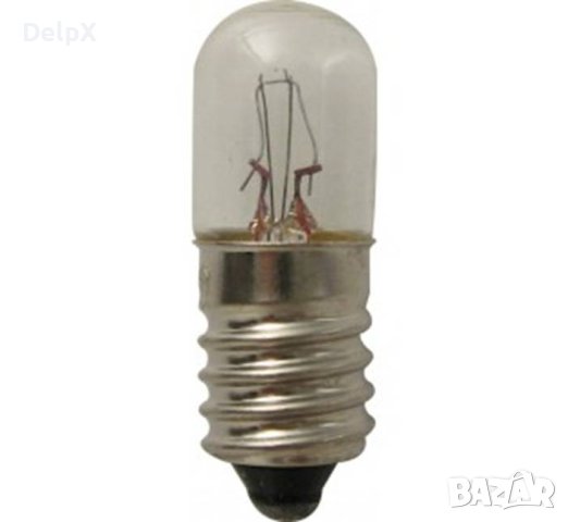 Лампа обикновена малка с цокъл E10 2,5V 0,5A, снимка 1 - Крушки - 42617696