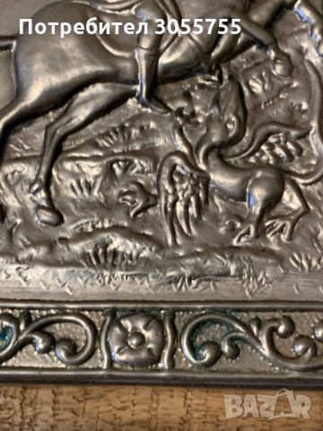 Стара гръцка икона-Св.Георги, снимка 4 - Икони - 35178776