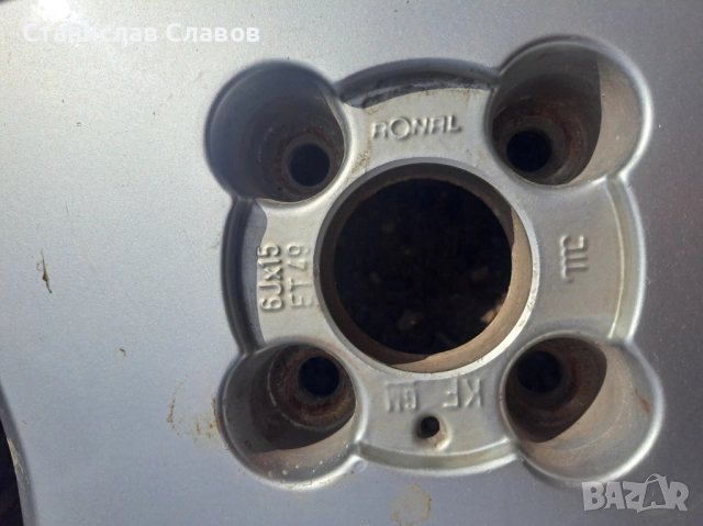 5бр gsi джанти Ronal 15" 4x100 6j et49, снимка 2 - Гуми и джанти - 51891900