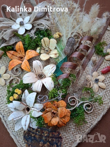 Декорации с цветя-ръчна изработка., снимка 16 - Декорация за дома - 53130876