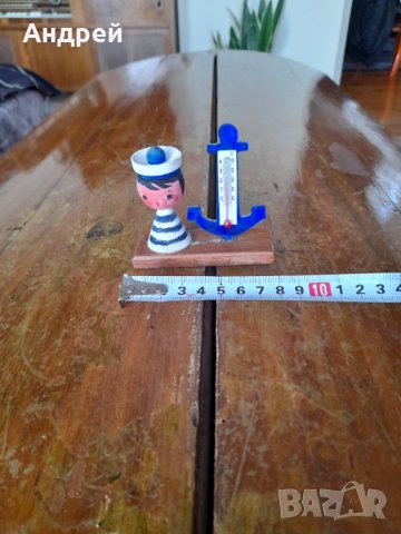 Стар сувенирен термометър моряк, снимка 4 - Други ценни предмети - 44355478