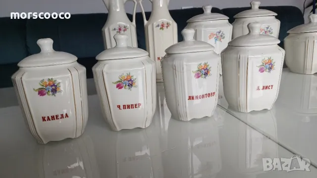 Стар порцеланова сервиз за подправки

, снимка 2 - Антикварни и старинни предмети - 49089876