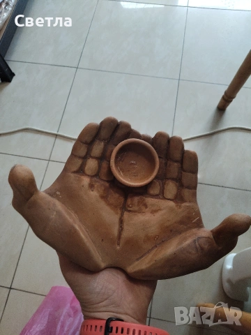 керамичен свещник, снимка 5 - Декорация за дома - 53365946