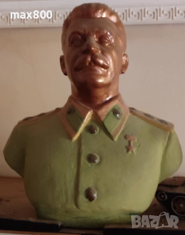 Гипсова статуетка бюст на Сталин