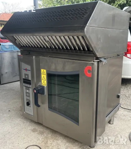 конвектомат Convotherm 6 тави с аспирация и база стойка konvektomat aspiracia baza stoika