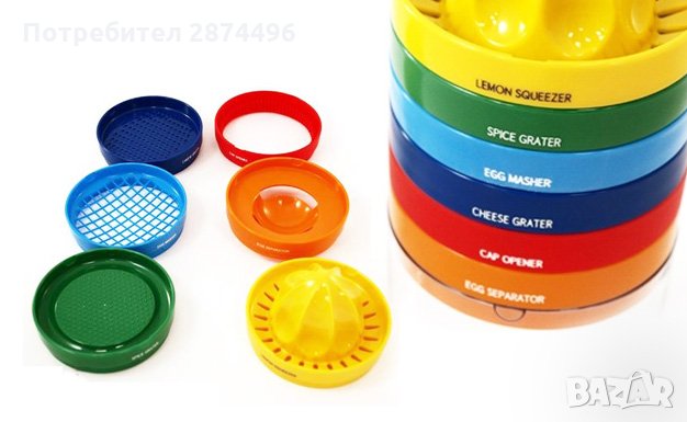 0729 8 Кухненски инструмента в една компактна бутилка, снимка 10 - Други стоки за дома - 30905728