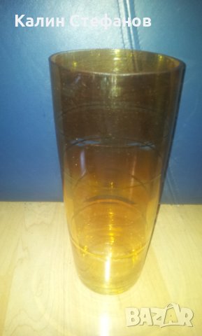 Две различни вази калиево стъкло от едно време, снимка 9 - Антикварни и старинни предмети - 29876470