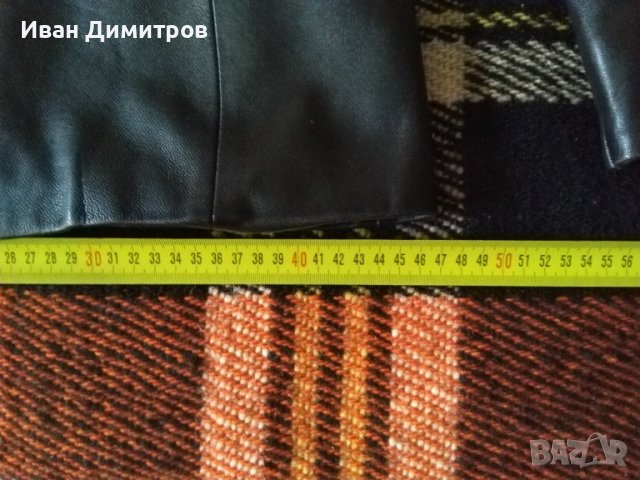Неупотребявано кожено яке тип сако DICANO, размер S, снимка 4 - Якета - 36232771