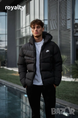 Nike мъжко черно зимно яке , снимка 3 - Якета - 51942600