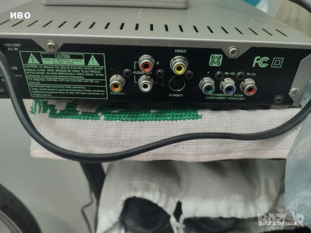 DVD плейър CyberHome CH-DVD 300 с дистанционно – за ремонт или части, снимка 3 - Друга електроника - 51592668