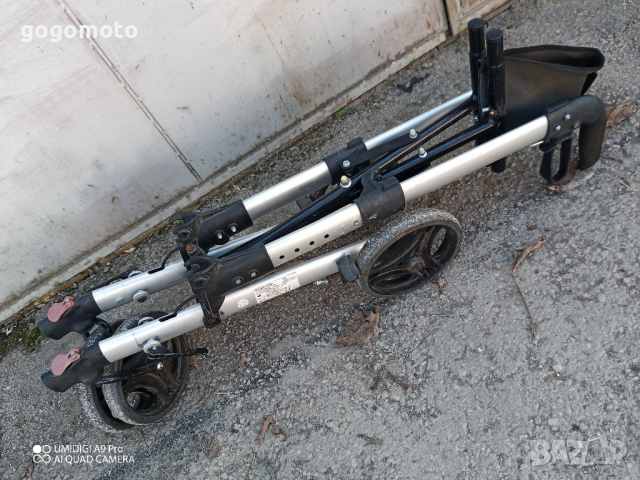 ролатор ДВОЙНО СГЪВАЕМ, проходилка алуминиева, олекотена конструкция