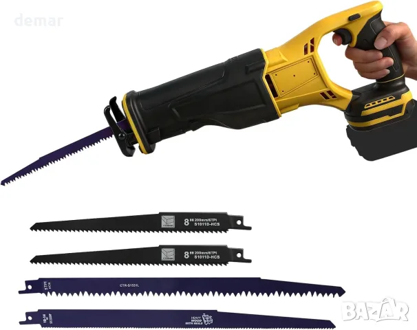 Акумулаторен саблен трион за DeWalt 18/20 V, 4 ножа, без батерия