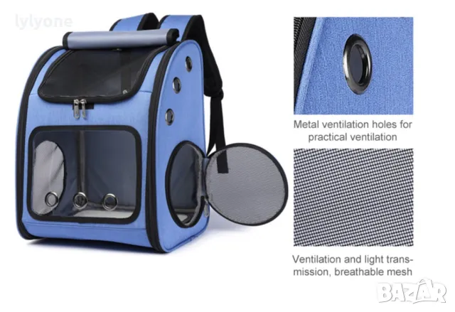 Нова транспортна Раница за домашни любимци * Чанта за носене на котка * куче * зaек котешка кучешка, снимка 8 - Други стоки за животни - 41873433