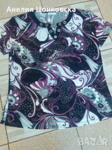 Елегантна лятна блузка, снимка 1 - Тениски - 29416722