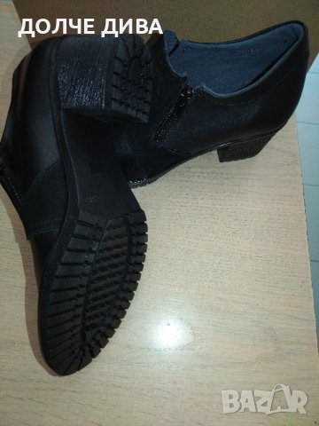 Дамски обувки естествена кожа м. 264 черни , снимка 7 - Дамски ежедневни обувки - 42431212